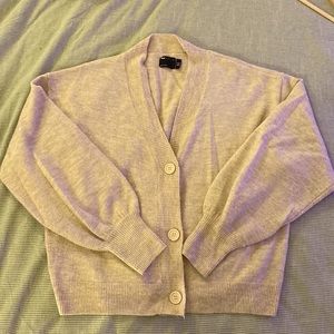 Balloon sleeve cardigan